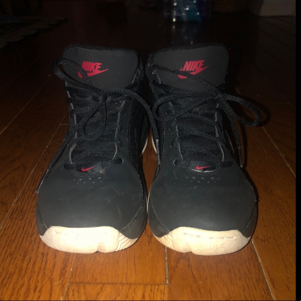 Nike Black, Red & White Basketball Shoes
